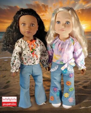 Journey Girls Bella Bottoms And The Folklore Peasant Blouse Sewing Pattern