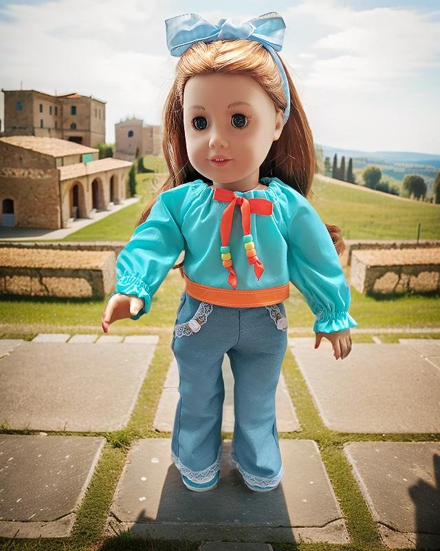 AG-OG Bella Bottoms & Folklore Peasant Blouse Sewing Pattern - Image 3