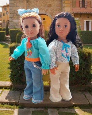 AG-OG Bella Bottoms & Folklore Peasant Blouse Sewing Pattern