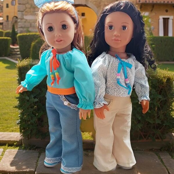 AG-OG Bella Bottoms & Folklore Peasant Blouse Sewing Pattern