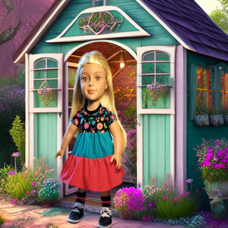 ChiChi Dress PDF Sewing Pattern for Dolls - Image 3