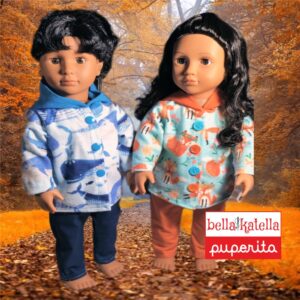 Bella Katella-Puperita Very Casual Shirt for Dolls PDF Sewing Pattern