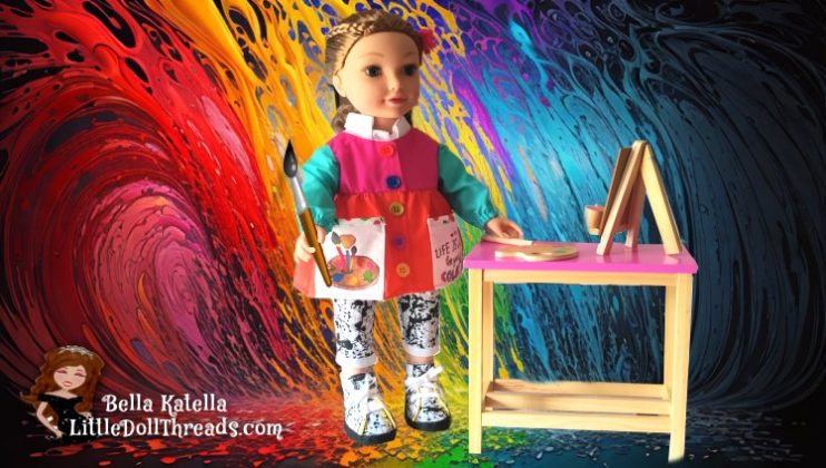 Spark Your Doll’s Creativity with the Artist Smock Sewing Pattern!